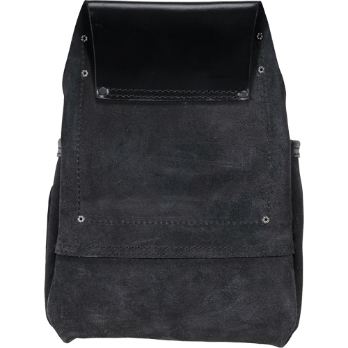 Kuny's 55423 Phantom Collection Heavy-Duty Nail & Tool Bag, Leather, 10 Pockets, Black