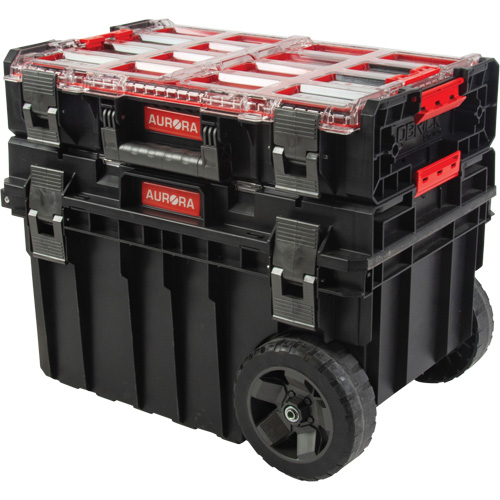 Outils Aurora UAZ938 Ensemble roulant de coffres &agrave; outils Arx de 2 morceaux, 23-4/5" x 16" x 20-3/5", Noir