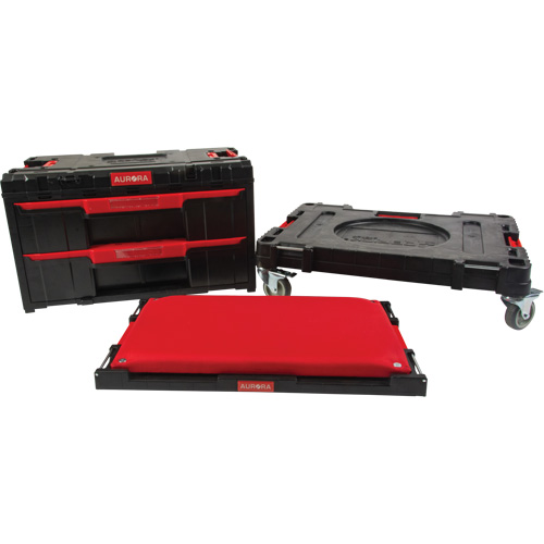 Aurora Tools UAZ939 3-Piece Arx&reg; Dolly with Swivel Casters Set, 23-1/10" x 15" x 13-2/5", Black