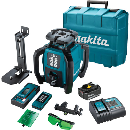 Makita SKR001SF 18V LXT Rotation Laser Kit, 2625' (800 m), 520 Nm