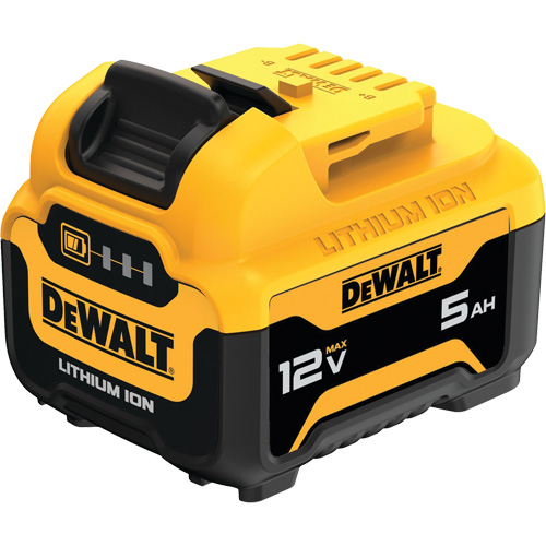 DEWALT DCB126 MAX* Battery, Lithium-Ion, 12 V, 5 Ah