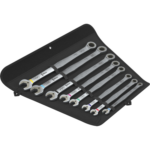 Wera Tools 05020385001 Jeu de 8 cl&eacute;s Joker, Combinaison &agrave; cliquet, 8 morceaux, Imp&eacute;rial