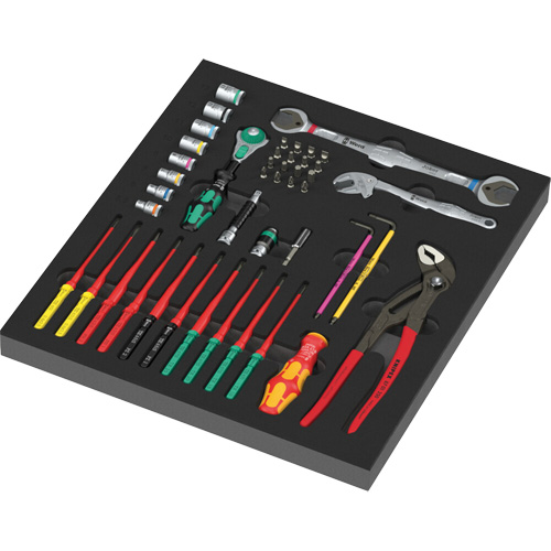 Wera Tools 05150153001 Foam Insert Kraftform Kompakt Maintenance Set 1