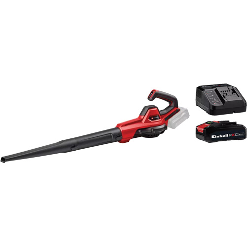 Einhell 3433551/4512131 Souffleuse universelle 110 pi3/min sans fil avec batterie 2,5 Ah et ensemble de d&eacute;part de chargeur, 18 V, Vitesse d'air 155,34 mi/h, &agrave; pile