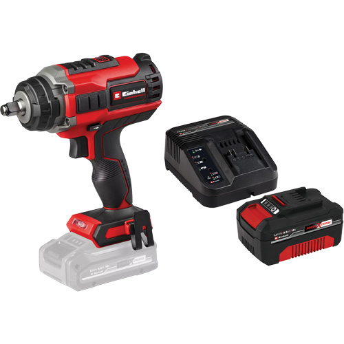 Einhell 4510071/4512132 Professional Cordless Impact Wrench with 4Ah PXC Battery & Charger Starter Kit, 18 V, 1/2" Socket