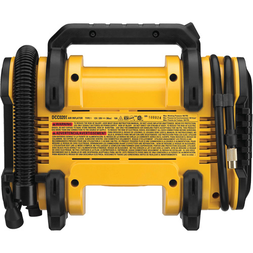 DEWALT DCC020IB Gonfleur &agrave; air 20V MAX avec ou sans fil (outil seulement), &eacute;lectrique