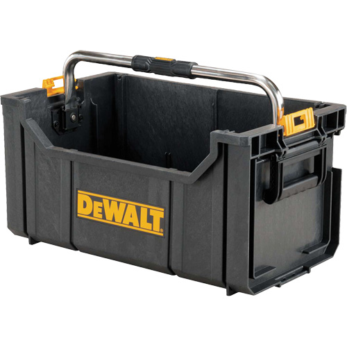 DEWALT DWST08206 Contenant ToughSystem avec poign&eacute;e de transport, 12-1/2" la x 21-9/10" p x 21-9/10" h, Noir