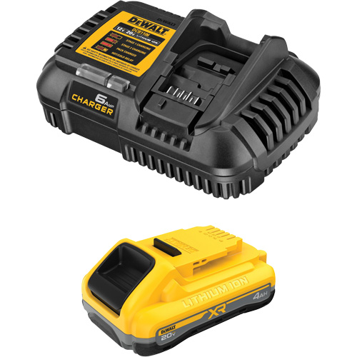 DEWALT DCB2104C XR POWERPACK Battery & Charger Kit, Lithium-Ion, 20 V, 4 Ah