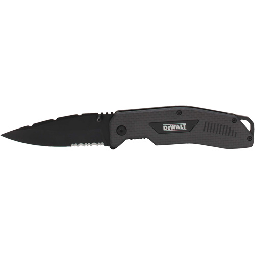 DEWALT DWHT10314 Heavy-Duty Pocket Knife, Carbon Fibre Handle