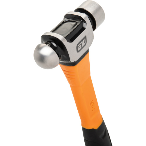 Gearwrench GWHFGBP16 Marteau &agrave; panne ronde, Poids de la t&ecirc;te 16 oz, Face Ordinaire/Poli, Prise Fibre de verre
