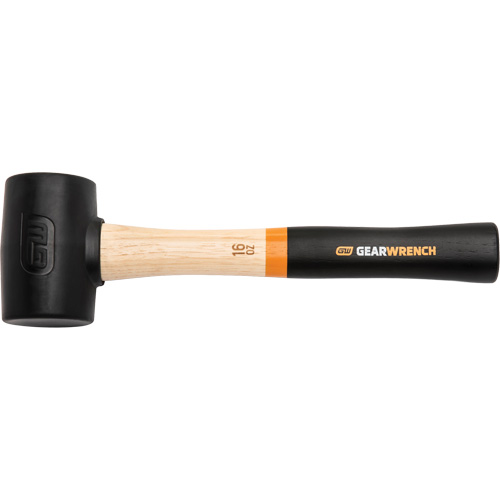 Gearwrench GWHWRM16 Rubber Mallet, 16 oz., Wood Handle, 13" L