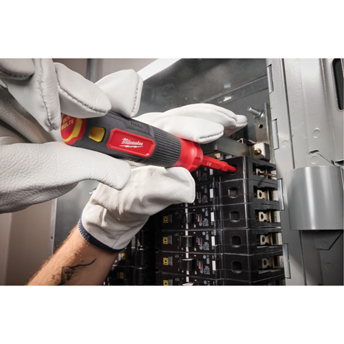 Milwaukee 48-22-2201 2-in-1 1000V Insulated Flip Shank Multi-Bit Screwdriver, 8-4/5" L, Cushion Grip Handle