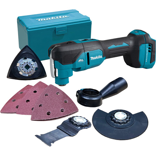 Makita DTM53ZX1 Outil multifonction sans balais et sans outil LXT, avec trousse d'accessoires, 18 V, Lithium-ion