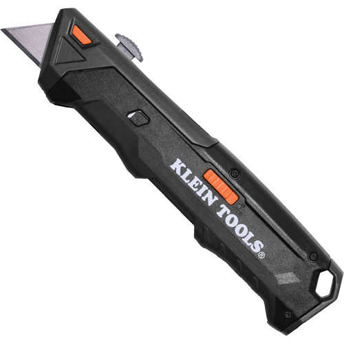 Klein Tools 44308 Auto-Loading Retractable Knife with Dual-Sided Blade Magazine, Steel, Plastic Handle