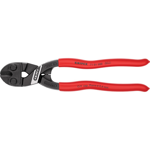 Knipex 71 01 200 SBA Coupe-boulons compact &agrave; levier d&eacute;multipli&eacute; CoBolt&reg;, 8" l, Coupe centrale