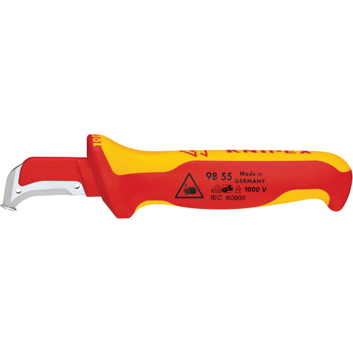 Knipex 98 55 SB Couteau &agrave; d&eacute;gainer isol&eacute;