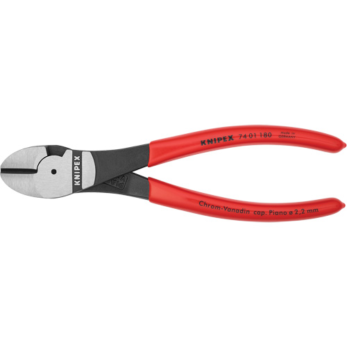 Knipex 74 01 180 SBA High Leverage Diagonal Cutting Pliers, 7-1/4" L