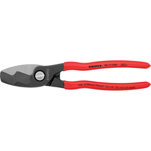 Knipex 95 11 200 SBA Cable Shears with Twin Cutting Edges, 8"
