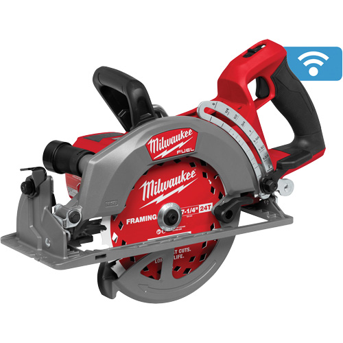 Milwaukee 2931-20 Scie circulaire &agrave; poign&eacute;e arri&egrave;re M18 FUEL avec ONE-KEY (outil seulement), 7-1/4", 18 V