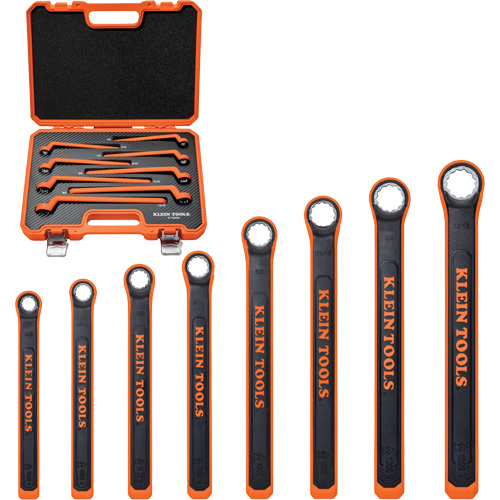 Klein Tools 47140INS Insulated Box End Wrench Set, 1000 V, 8 Pcs