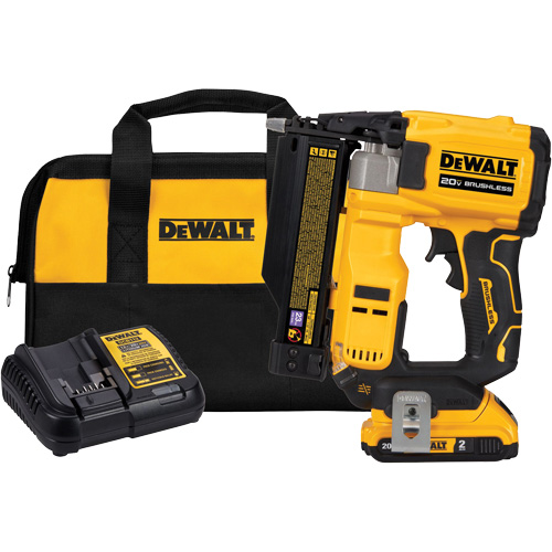 DEWALT DCN623D1 Ensemble cloueuse &agrave; goupilles sans fil sans balais ATOMIC COMPACT SERIES, calibre 23, 20 V, Lithium-ion