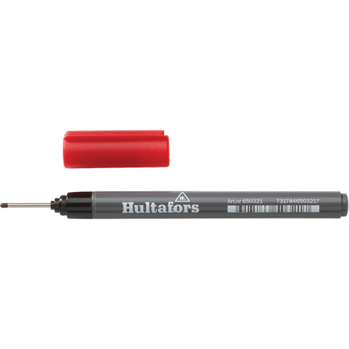 Hultafors 650320 Marqueur &agrave; encre pour trous profonds, Rouge, Marqueur