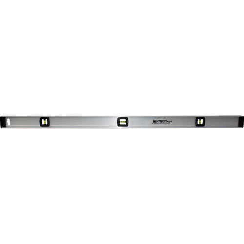 Johnson 1300-4800 Contractor's Level with Rule, I-Beam, 4' L, Aluminum, 3, Non-Magnetic