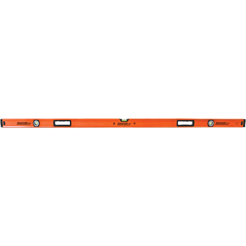 Johnson 1741-7200 Level with Protective End-Caps, Box, 6' L, Aluminum, 3, Non-Magnetic