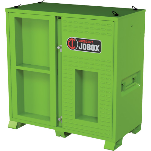 Jobox By Crescent CJBPPE60V Ventilated Onsite PPE Storage Cabinet, Steel, High-Visibility Lime Green
