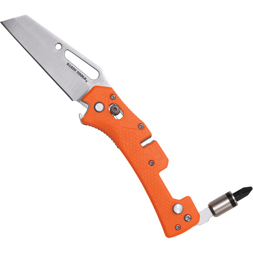 Klein Tools 44056D Electrician's Pocket Knife with Driver, 2-99/100" Blade, Stainless Steel Blade, Plastic Handle