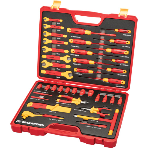 Gearwrench GWVDE39 VDE Insulated Tool Set, 1000 V, 39 Pcs