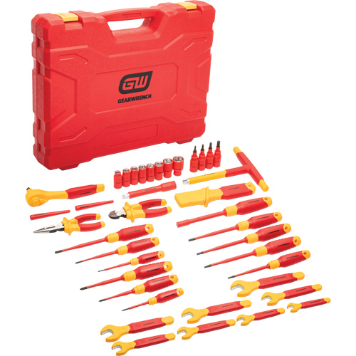 Gearwrench GWVDE39 VDE Insulated Tool Set, 1000 V, 39 Pcs