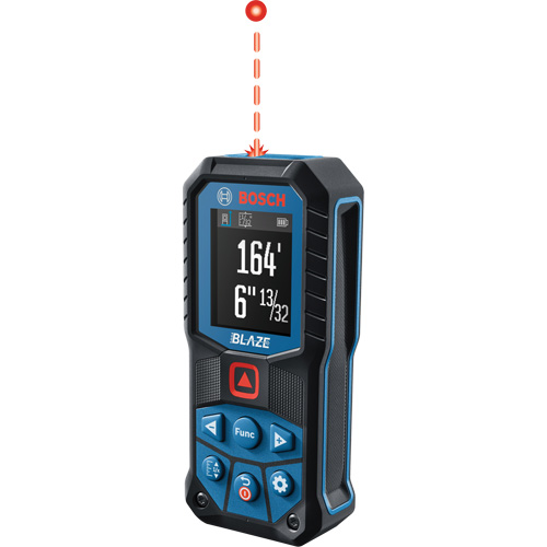 Bosch GLM165-22 BLAZE Red Beam Laser Measure, 0' - 165' (0 m - 50.2 m) Range, Digital (Electronic)