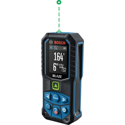 Bosch GLM165-25G T&eacute;l&eacute;m&egrave;tre laser rouge BLAZE, 0.0' - 165' (0.0 m - 50,2 m) Gamme de mesure, Num&eacute;rique (&eacute;lectronique)