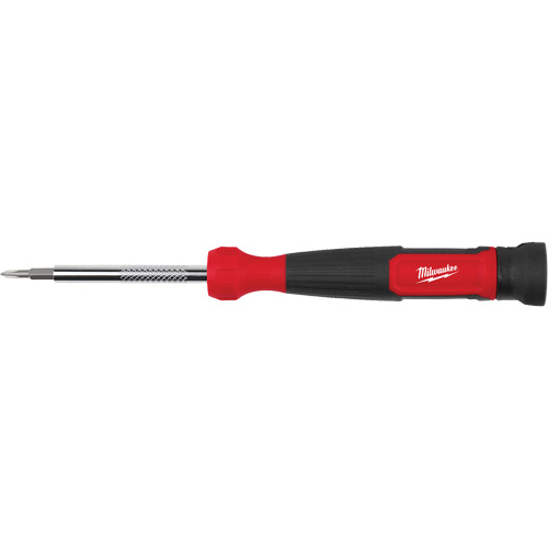 Milwaukee 48-22-2930 Tournevis de pr&eacute;cision 4-en-1 &agrave; embouts multiples avec porte-embout de 1/4", 5-3/4" lo, Prise Coussin&eacute;e