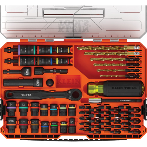 Klein Tools 65304KNECT Ensemble visseuse/perceuse &agrave; chocs SAE/m&eacute;trique KNECT