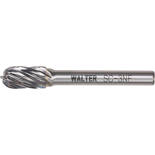 Walter Surface Technologies 01V006 Carbide Burr, SC-3, 3/8" Dia., 3/4" Depth of Cut