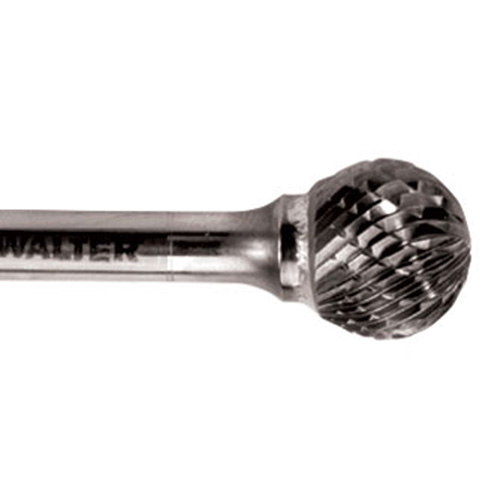 Walter Technologies Pour Surface 01V026 Fraise rotative &agrave; bout sph&eacute;rique &agrave; deux tranchants, SD-5, 1/2" dia., 1/4" Tige, 7/16" Prof. de la coupe