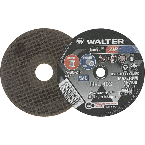WALTER SURFACE TECHNOLOGIES Portable Small Diameter Reinforced CutOff
