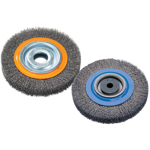 Walter Technologies Pour Surface 13B060 Brosses rotatives &agrave; fils torsad&eacute;s d'&eacute;tabli, 6" dia., Fils 0,0118", Arbre 1/2" - 1/4"