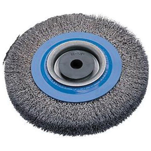 Walter Technologies Pour Surface 13B160 Brosses rotatives &agrave; fils torsad&eacute;s d'&eacute;tabli, 6" dia., Fils 0,0118", Arbre 1/2" - 1-1/4"