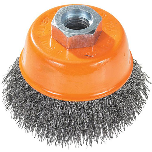 Walter Surface Technologies 13E504 Crimped Wire Cup Brush with Ring