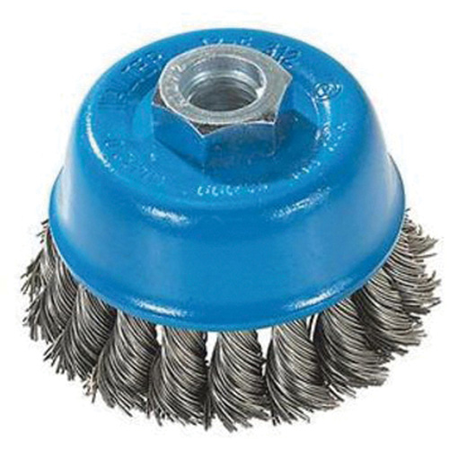 Walter Technologies Pour Surface 13F310 Brosse &agrave; fils nou&eacute;s torsad&eacute;s, 3" dia. x M10x1,25 arbre