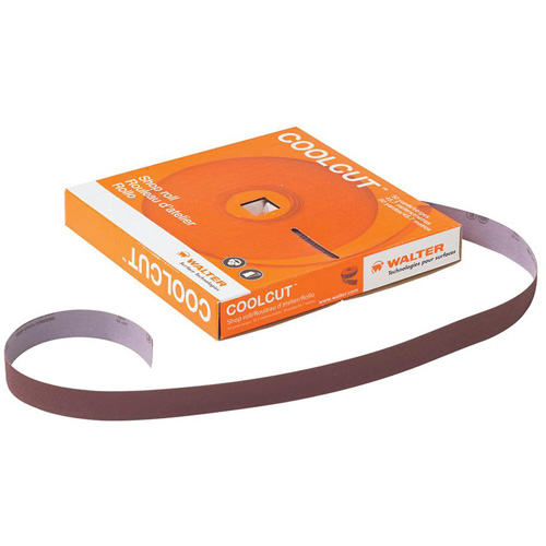 Walter Surface Technologies 14C232 Coolcut Hand Sheet, Aluminum Oxide, 1-1/2" W x 150' L, P320 Grit