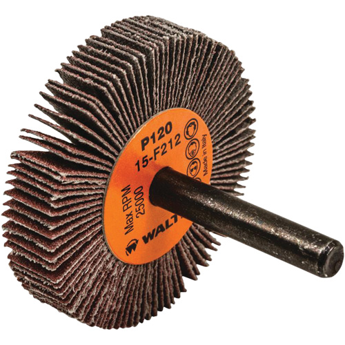 Walter Surface Technologies 15F212 Flap Wheels-Coolcut Flap Wheels, Aluminum Oxide, 120 Grit, 2" x 3/8" x 1/4"