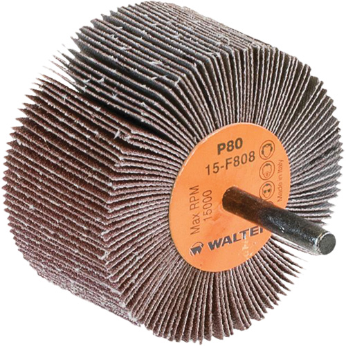 Walter Technologies Pour Surface 15F808 Disques &agrave; lamelles - Meules &agrave; lamelles Coolcut, Oxyde d'aluminium, Grain 80, 3" x 1-1/2" x 1/4"