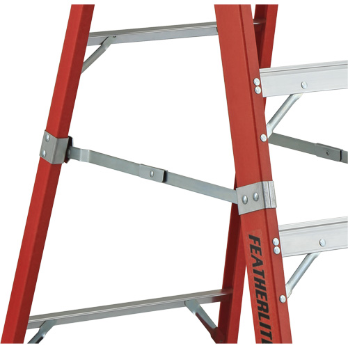 Featherlite 6510-AA Escabeaux industriels &agrave; plateforme extra robustes (s&eacute;rie 6500 AA), 10', Cap. De 375 lb