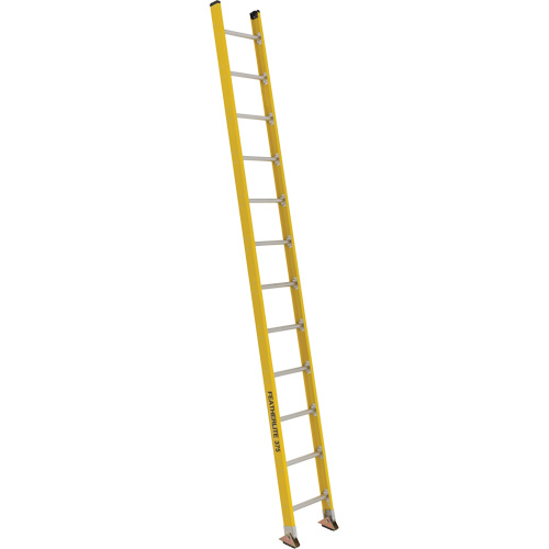 Featherlite 5612D Industrial Extra Heavy-Duty Straight Ladders (5600 Series), 12', Fibreglass, 375 lbs., CSA Grade 1AA