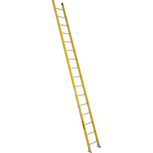 Featherlite 5616D Industrial Extra Heavy-Duty Straight Ladders (5600 Series), 16', Fibreglass, 375 lbs., CSA Grade 1AA