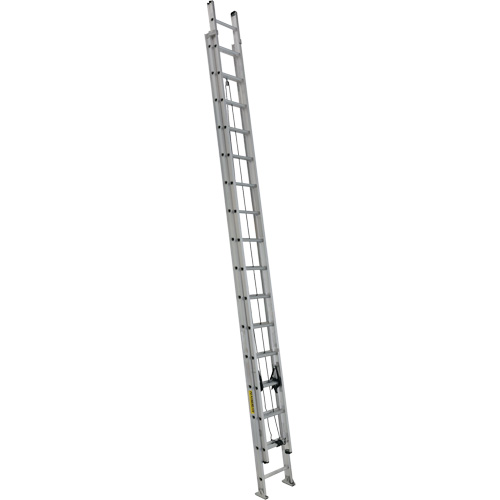 Featherlite 3232D Industrial Heavy-Duty Extension/Straight Ladders, 300 lbs. Cap., 32'/29' H, Grade 1A